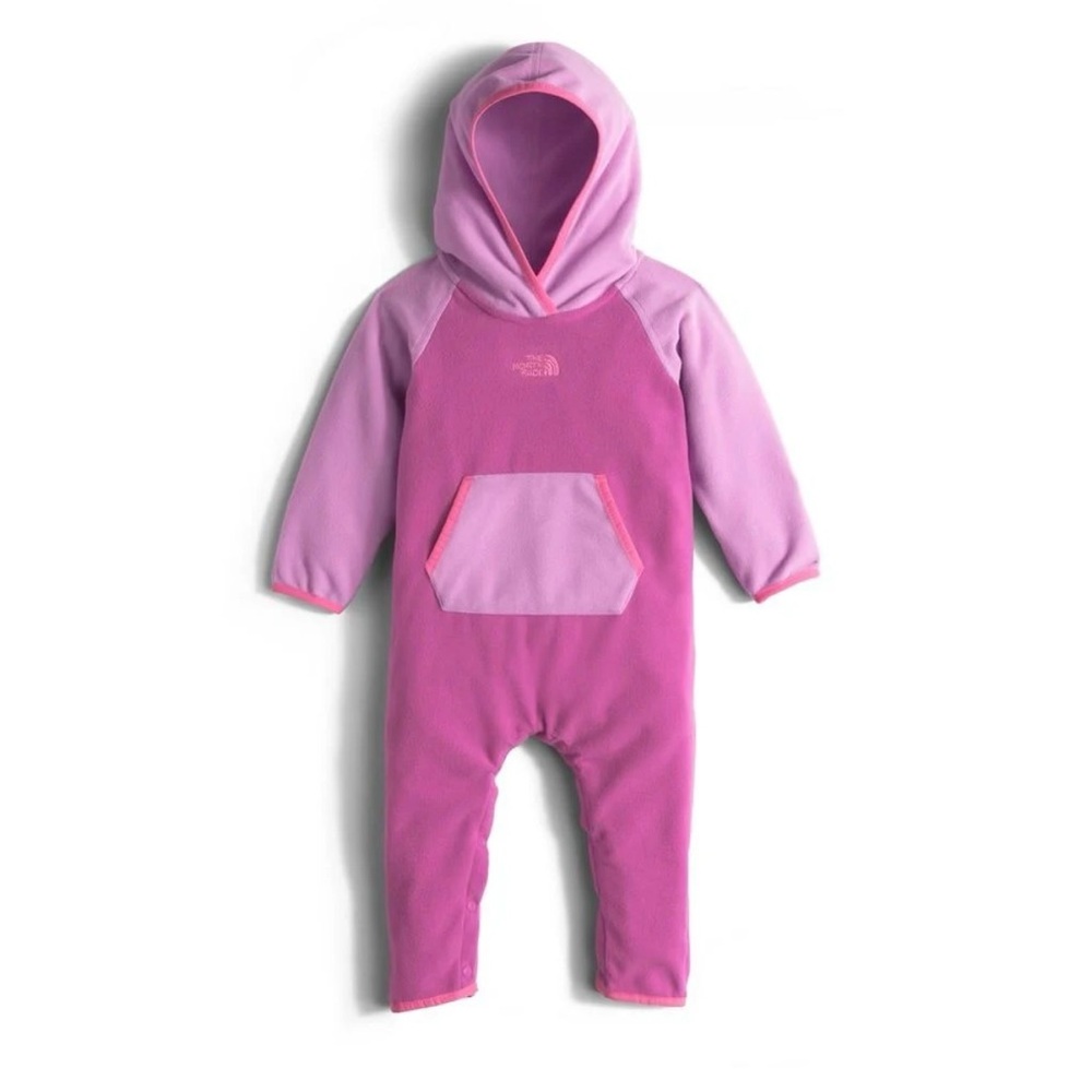 The North Face Infant Glacier Fleece One Piece 6–12M Purple Pink Fleece Bunting